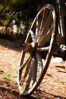 Old Wooden Horse Cart Carriage Wheels photo