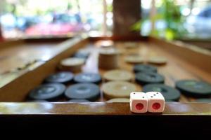Bagkgammon Game and Dices photo