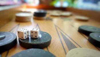 Bagkgammon Game and Dices photo