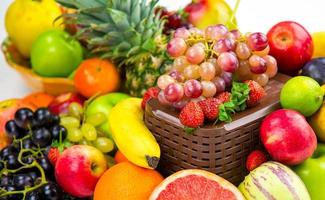 Mix of Vegetarian Organic Food Fruits photo