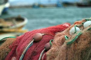 industria abstracta cuerdas de red marítimas líneas de pesca foto
