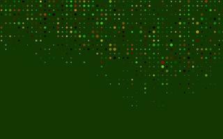 Dark Green, Red vector template with circles.