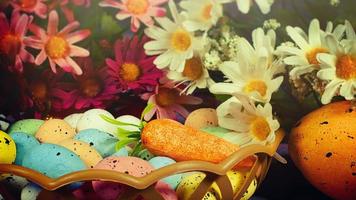 Colorful Traditional Easter Paschal Eggs photo