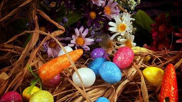 Colorful Traditional Easter Paschal Eggs photo