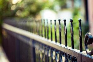 Abstract Architecture Design of Iron Fences photo