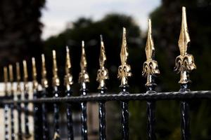 Abstract Architecture Design of Iron Fences photo