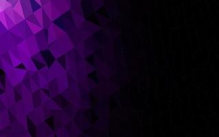 Dark Purple vector triangle mosaic texture.