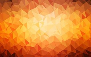 Dark Orange vector triangle mosaic texture.