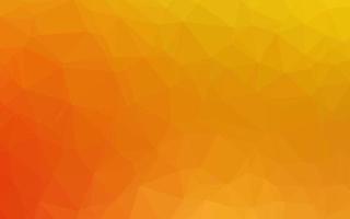 Light Yellow, Orange vector polygon abstract background.