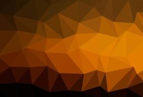 textura de triángulo borroso vector naranja oscuro.