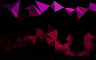 textura de mosaico de triángulo vector púrpura oscuro.