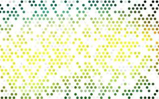 Dark Green, Yellow vector layout with hexagonal shapes.