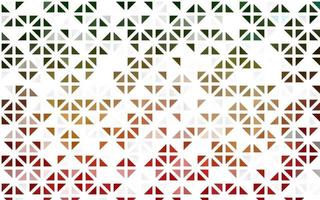 Light Green, Red vector seamless layout with lines, triangles.