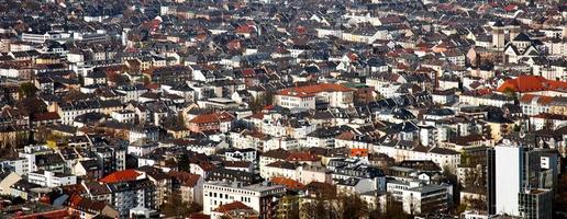 Cityscape view in Frankfurt Germany photo