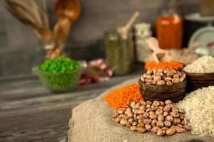 Healthy Vegetarian Raw Food Legumes photo