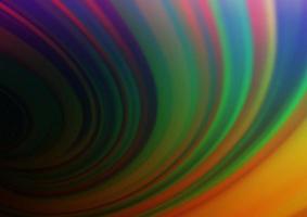 Dark Multicolor, Rainbow vector blurred bright background.