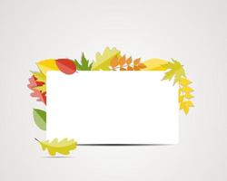 Shiny Autumn Natural Leaves Background. Vector Illustration