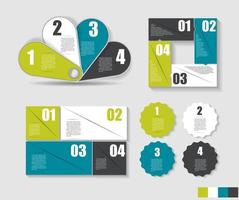 Collection of Infographic Templates for Business Vector Illustration