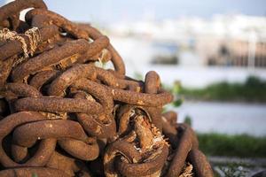 Abstract Grunge Rusty Metal Chain photo