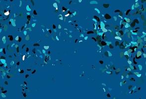 Light BLUE vector template with memphis shapes.
