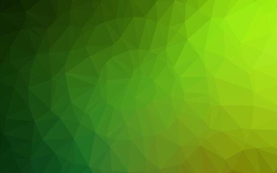 Light Green vector shining triangular pattern.