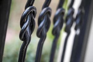 Abstract Architecture Design of Iron Fences photo