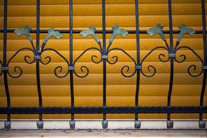 Abstract Architecture Design of Iron Fences photo