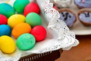 Paschal Easter Eggs and Cup Cake photo