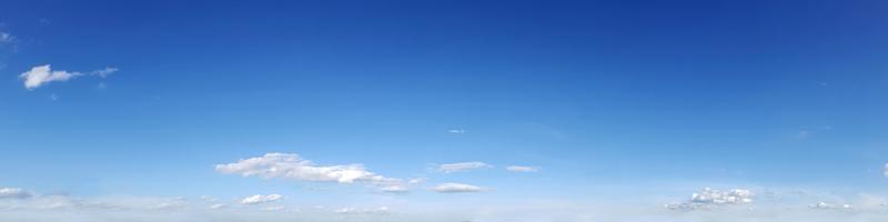 Vibrant color panoramic sky with cloud on a sunny day. photo