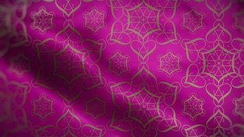 Fuchsia Flag with Grey Luxury Pattern video