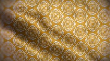 Yellow Flag with White Luxury Pattern video