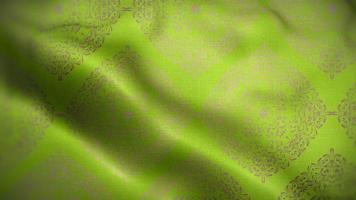 Lime Green Flag with Gold Luxury Pattern video