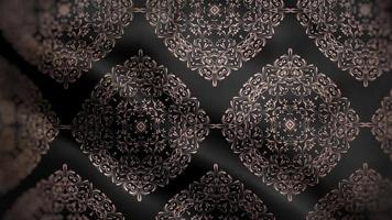 Black Flag with Brown Luxury Pattern Background video