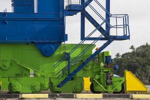 Giant Quay Crane on the port yard photo