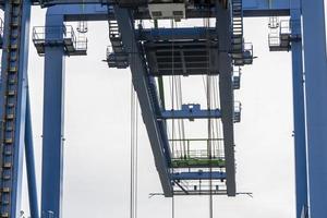 Giant Quay Crane on the port yard photo