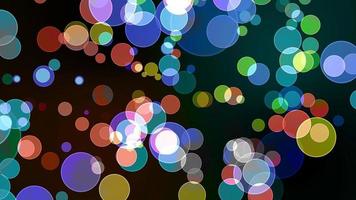Rainbow bubbles with bokeh blur background
