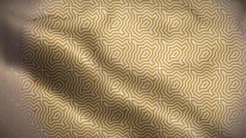 Abstract Gold and White Patterns Over a Flag video