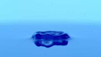Water drop in slow motion video