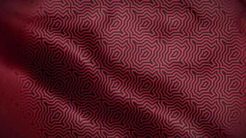 Fondo de patrón de bandera abstracta negra y roja video