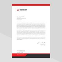 Letterhead Template Design in Minimalist Style vector