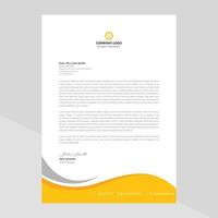 Letterhead Template Design in Minimalist Style vector