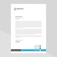 Letterhead Template Design in Minimalist Style vector