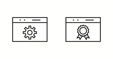 Conjunto de iconos de vector de dos líneas únicas