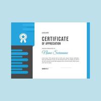 Certificate template awards diploma background vector