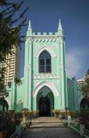 Saint Michael Landmark iglesia de estilo colonial portugués en la ciudad de Macao, China foto