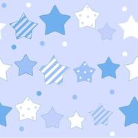 Cute Star Seamless Pattern Background Vector Illustration