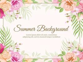 beautifull wedding banner background floral vector template