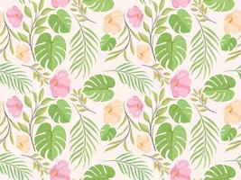 beautifull seamless pattern floral vector template