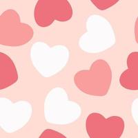 valentine seamless hearts pattern vector