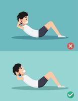 wrong and right sit-up posture,vector vector